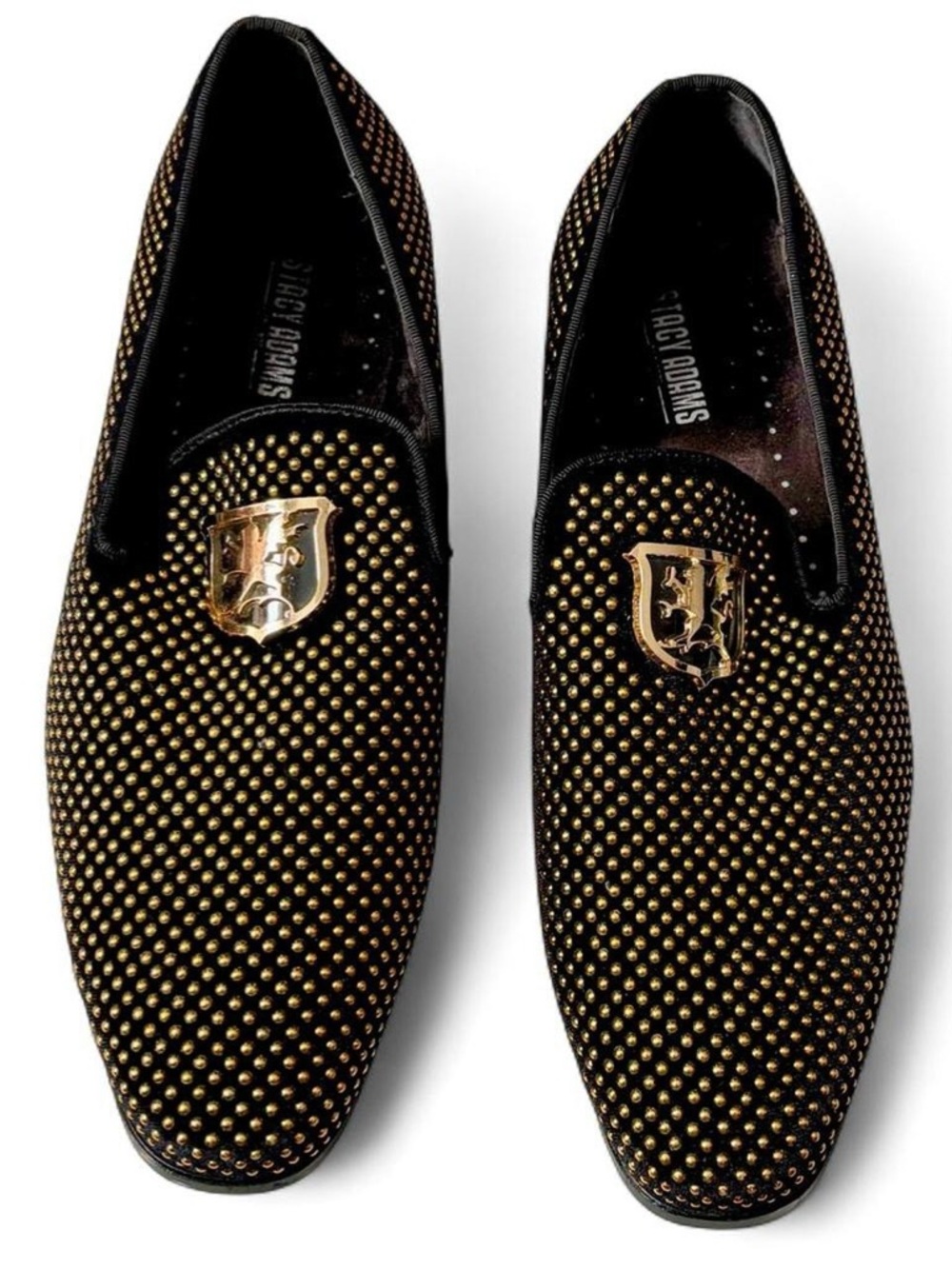 Stacy Adams Black Studded Bit Loafers Men’s Size 10 M